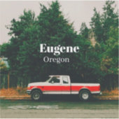 Sticker Ville universitaire d'Eugene - Oregon (Devant)