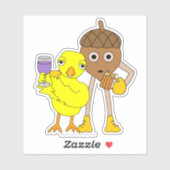 Sticker Vin Chick Beer Nut (Feuille)