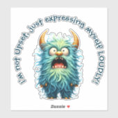 Sticker Vincent : C'est désagréable mais adorable ! en dis (Feuille)