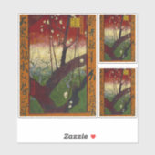Sticker Vincent Van Gogh - Arbre à prune floraison (Feuille)