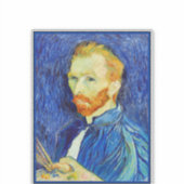 Sticker Vincent van Gogh - Autoportrait, 1889, (Devant)