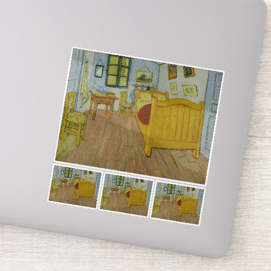 Sticker Vincent Van Gogh, Chambre à Arles, 1ère version (Détail)