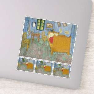Sticker Vincent Van Gogh, Chambre à coucher à Arles, 2ème 