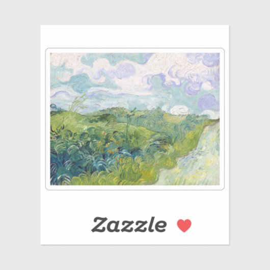 Sticker Vincent van Gogh Green Blé Fields, Auvers (Feuille)