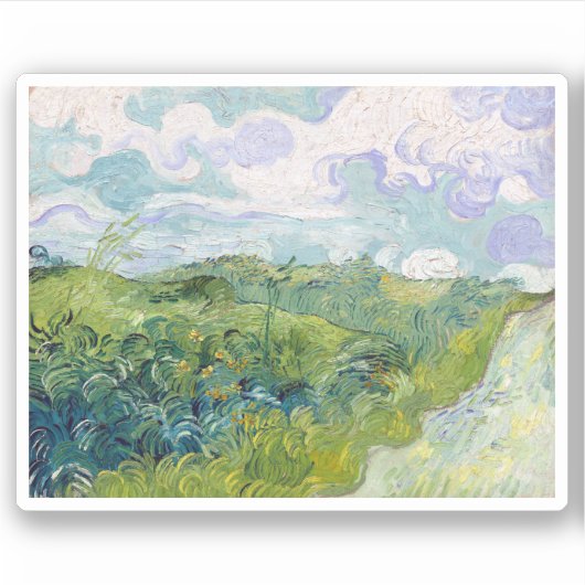 Sticker Vincent van Gogh Green Blé Fields, Auvers (Devant)