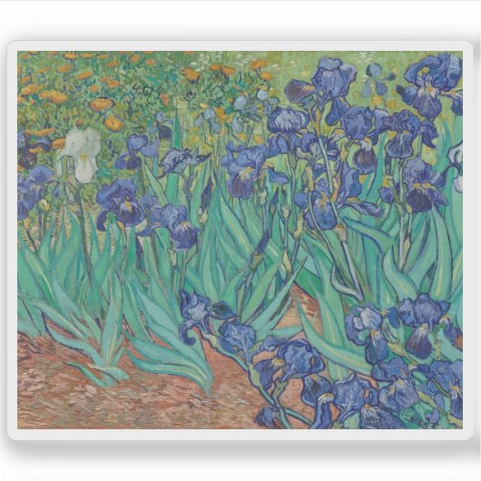 Sticker Vincent van Gogh - Irises (Devant)