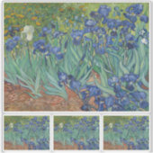 Sticker Vincent Van Gogh, Irises, Les Iris (Devant)
