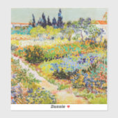 Sticker Vincent van Gogh - Jardin à Arles (Feuille)