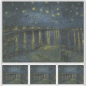 Sticker Vincent Van Gogh, La nuit étoilée sur le Rhône (Devant)