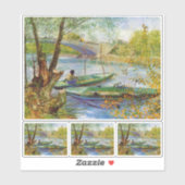 Sticker Vincent Van Gogh, La pêche au printemps (Feuille)