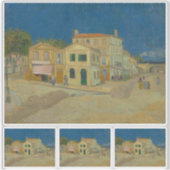 Sticker Vincent Van Gogh, Maison Jaune, Rue (Devant)