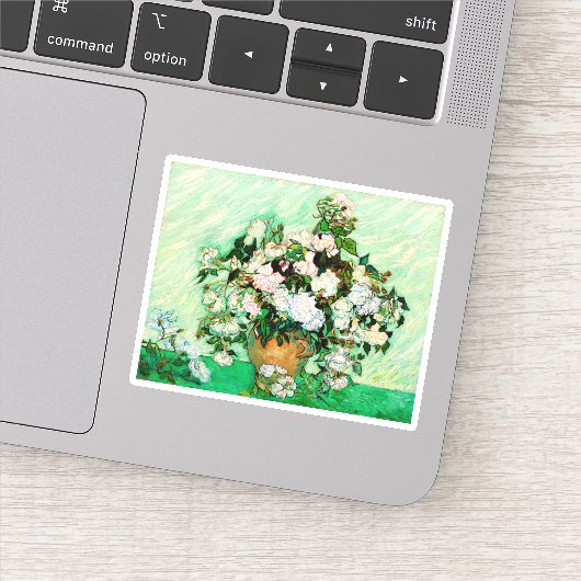 Sticker Vincent Van Gogh Roses (1890) (Détail)