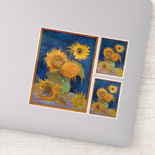 Sticker Vincent Van Gogh - Sunflowers, 2e version (Détail)