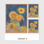 Sticker Vincent Van Gogh - Sunflowers, 2e version (Feuille)