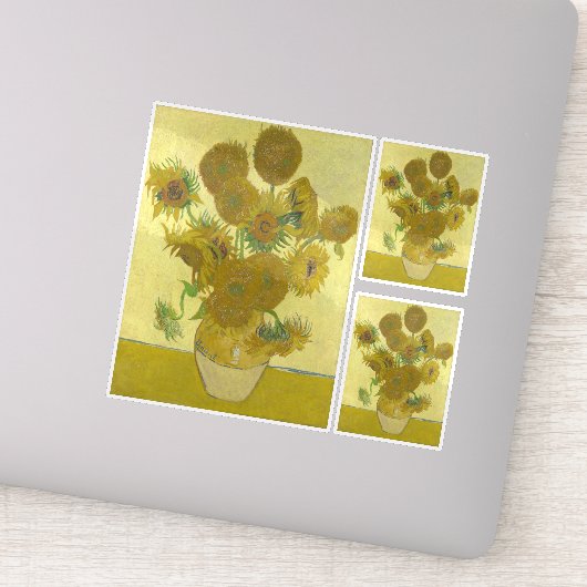 Sticker Vincent Van Gogh - Tournesols, quatrième version (Détail)