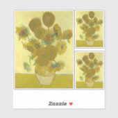 Sticker Vincent Van Gogh - Tournesols, quatrième version (Feuille)