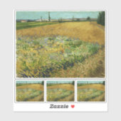 Sticker Vincent Van Gogh, Wheatfield, Korenveld (Feuille)