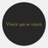 Sticker Vincit qui se vincit (Devant)