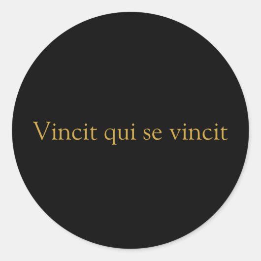 Sticker Vincit qui se vincit (Devant)
