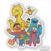 Sticker Vintage 123, rue Sésame (Devant)