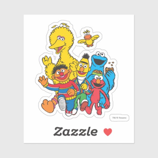 Sticker Vintage 123, rue Sésame (Feuille)