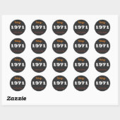 Sticker vintage 1971 55e anniversaire Edition limi (Feuille)