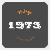 Sticker vintage 1973 Limited Edition 53e anniversa (Devant)