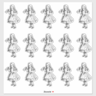 Sticker Vintage Alice Boire moi