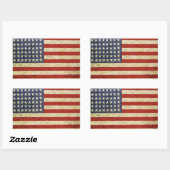 Sticker vintage American Flag (Feuille)