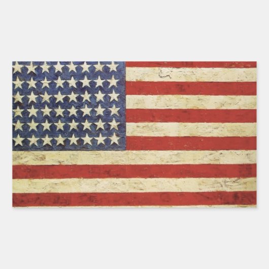 Sticker vintage American Flag (Devant)