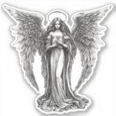 Sticker Vintage Angel imperméable (Devant)