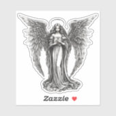 Sticker Vintage Angel imperméable (Feuille)