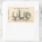 Sticker vintage Bee Hives Honey Jar (Sac)