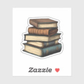 Sticker Vintage Books Étanche  (Feuille)