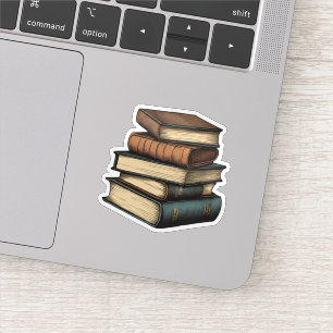 Sticker Vintage Books Étanche 