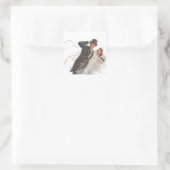 Sticker Vintage bruiloft bruid bruidegom gelukkig  (Tas)