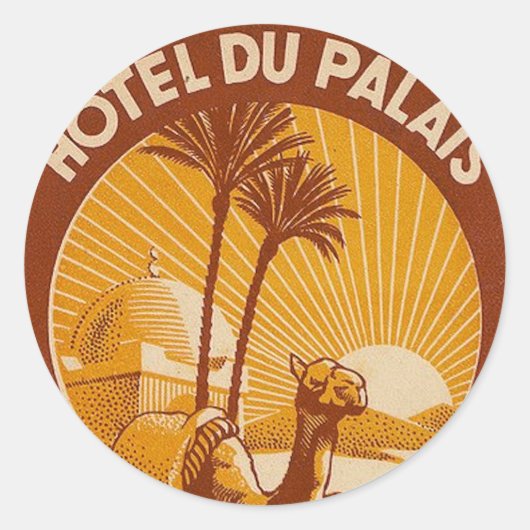 Sticker vintage Casablanca Classic Round (Devant)