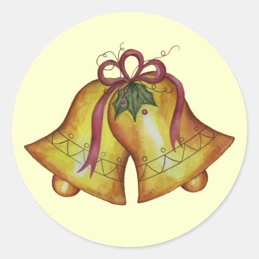 Sticker Vintage Christmas Bells (Devant)