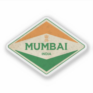 Sticker Vintage de Mumbai Inde