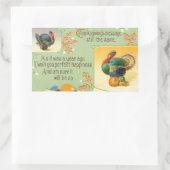 Sticker Vintage des clés de message de Thanksgivin (Sac)