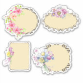 Sticker Vintage floral (Devant)