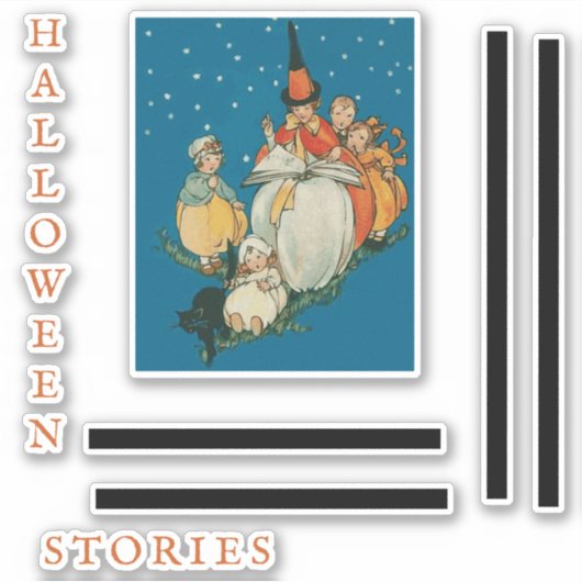 Sticker Vintage Halloween (Devant)
