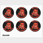 Sticker vintage Halloween Devil Happy Halloween (Feuille)