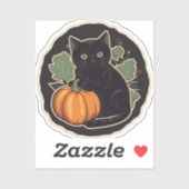 Sticker Vintage Halloween Kitty (Feuille)
