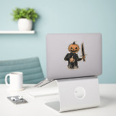 Sticker Vintage Halloween Scandale Jack saison Éffrayante (Ordinateur portable sur le bureau)