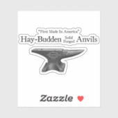 Sticker Vintage Hay-Budden Anvil (Feuille)