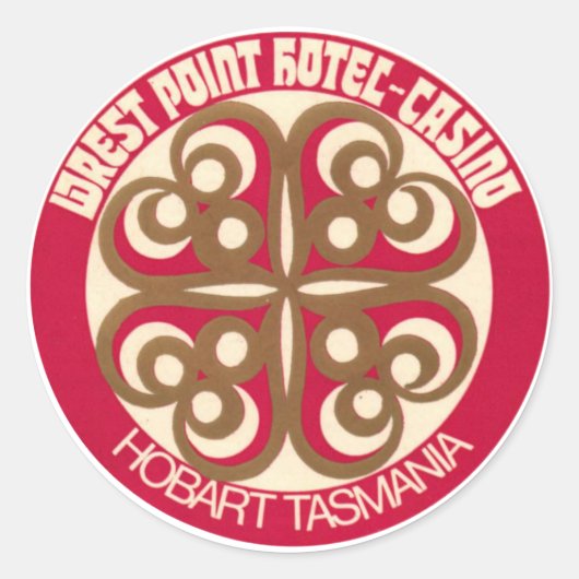 Sticker vintage Hotel & Travel (Devant)