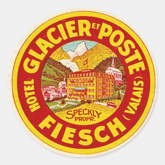 Sticker vintage Hotel & Travel (Devant)