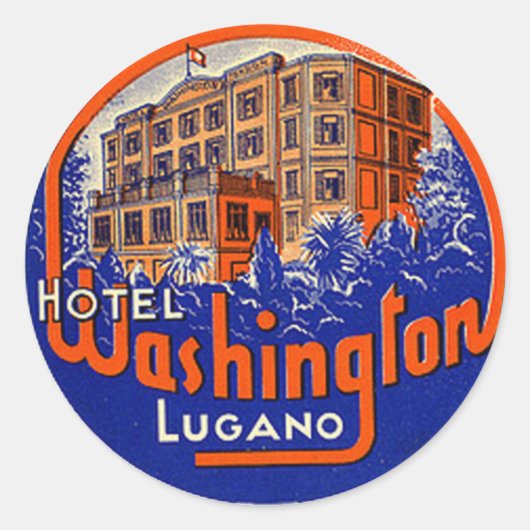 Sticker vintage Hotel & Travel (Devant)