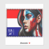 Sticker Vintage L'Amerique - Hisp (Feuille)